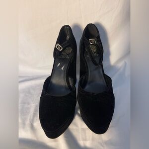 Vince Camuto Black Velvet Heels